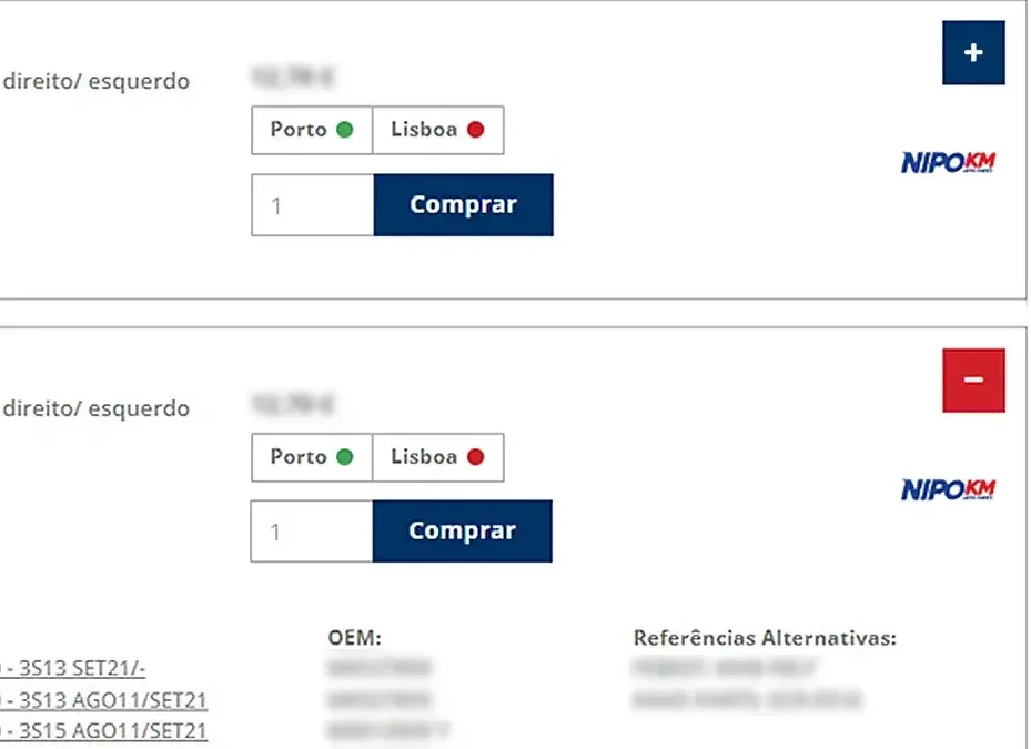 Image showing the button before